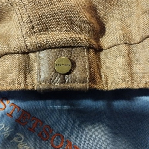 Stetson Summer Linen Cap like new, size L, beige