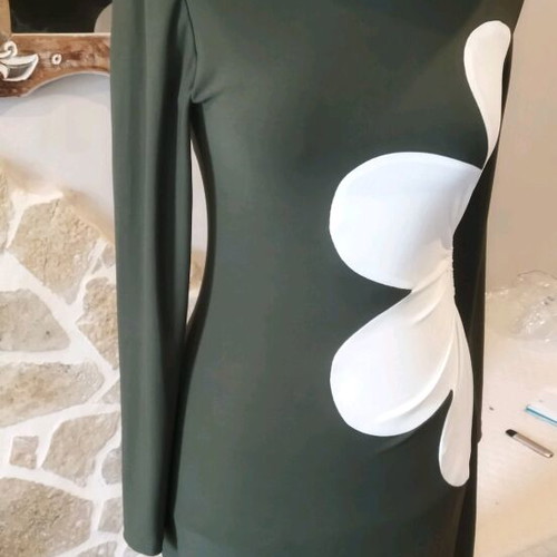 No Limit dress khaki with white daisy, like new
