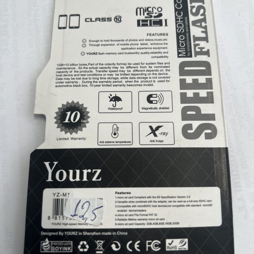 Memory Card new, 16GB Micro SDHC with adapter