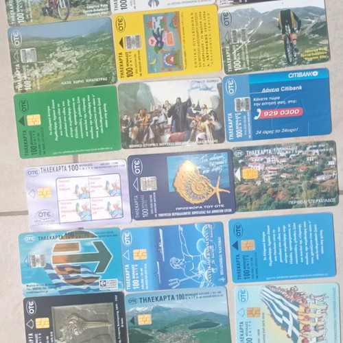 Phone cards like new from 1993 to 2004, pack of 282 pieces