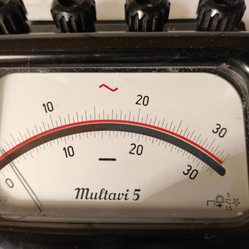 Multavi-5 multimeter used, vintage German bakelite from 1950