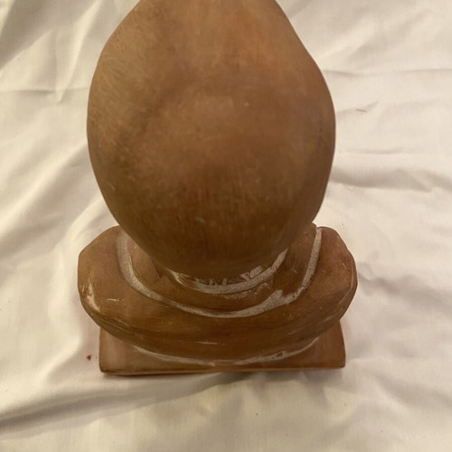 Hippocrates statue used, terracotta hand-pressed sculpture