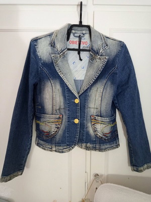 Jean jacket Obiettivo jeans like new, blue, size S