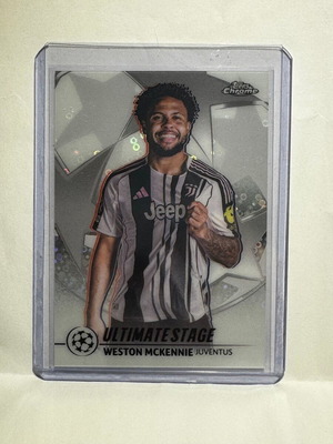 2025-26 Topps Chrome UCC Weston McKennie Ultimate Stage card new