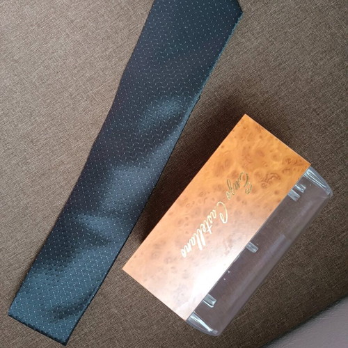 Enzo Castellano tie like new, gray and blue