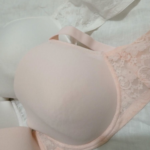 White bustier bra 85D with lace