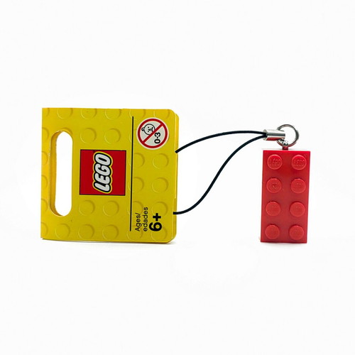LEGO Strap red 2x4 brick keychain set 853186