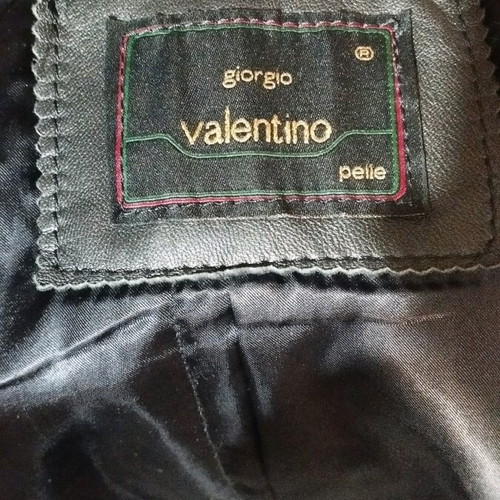 Leather trench coat used Valentino black XL