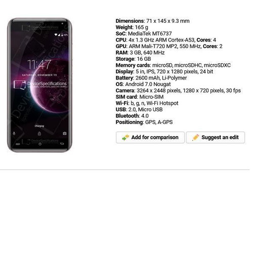 Cubot Magic 4G 3GB/16GB Dual Sim used black smartphone