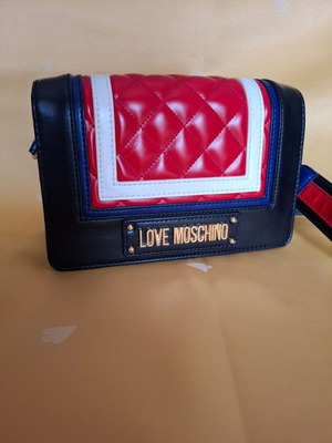 Moschino shoulder bag tricolore like new, blue and red