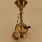 Small brass hookah, 1980s era