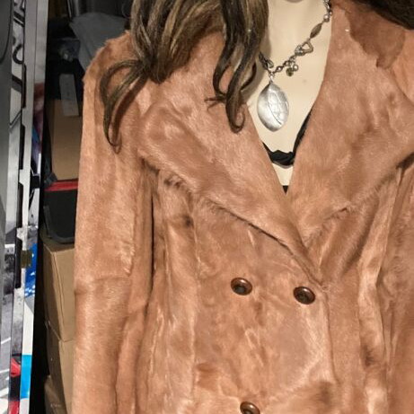 Toni Furs Athens vintage fur coat, double-breasted with large collar