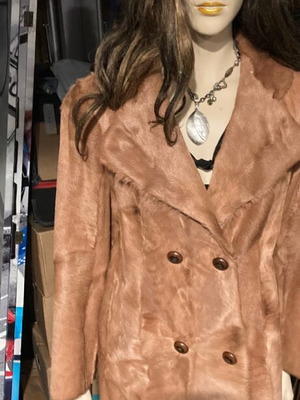 Toni Furs Athens vintage fur coat, double-breasted with large collar