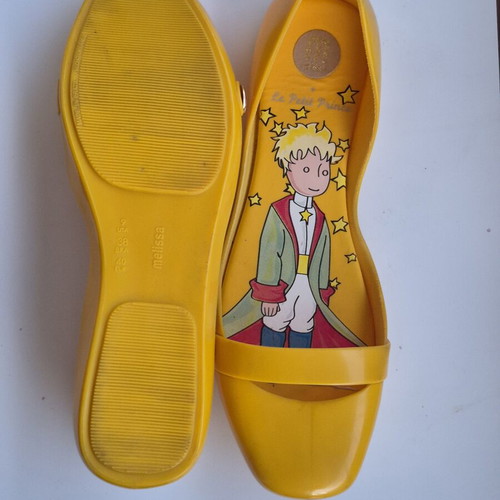 Melissa Le Petit Prince ballerinas like new, size 40, yellow multicolor