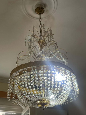 Lighting set with Swarovski crystals, like new, 3 pieces, gold