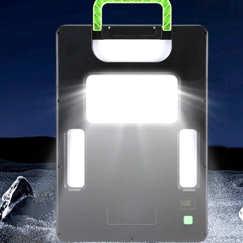 Ηλιακό Power Station 10.000mAh 15W με LED φωτισμό και USB Type-C