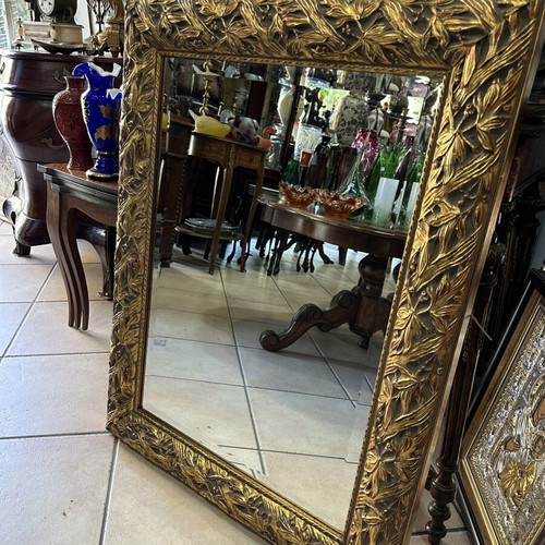 Square mirror with bijou glass used