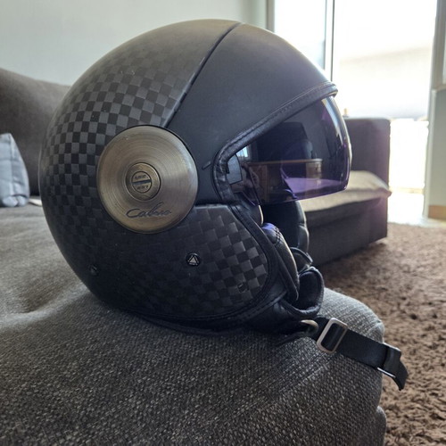 LS2 OF597 Carbio Carbon Helmet used, matt carbon, size Medium