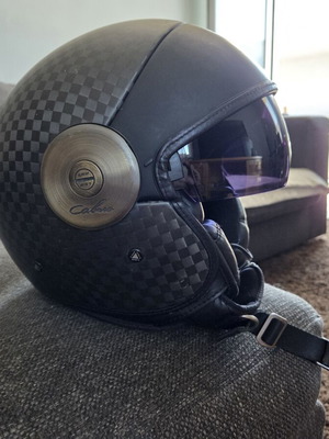 LS2 OF597 Carbio Carbon Helmet used, matt carbon, size Medium