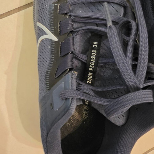 Nike Air Zoom Pegasus 38 athletic shoes used, size 46, gray and blue