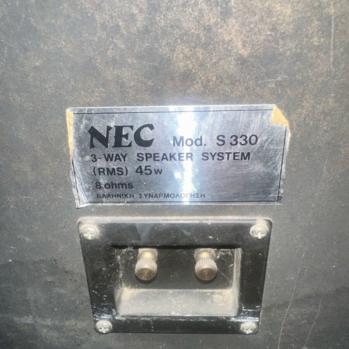 NEC 2 TMX Model S330 3 way speakers used