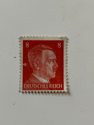 Vintage German Stamp 1941 Adolf Hitler used