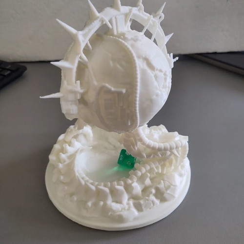 Dice Tower Skeleton new, 3D printed