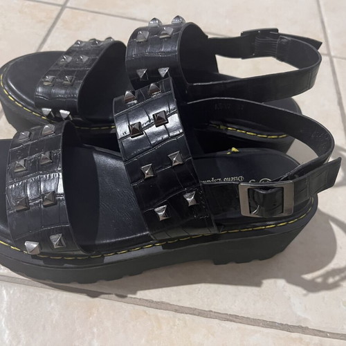 Black sandals size 37, like new, comfortable fit