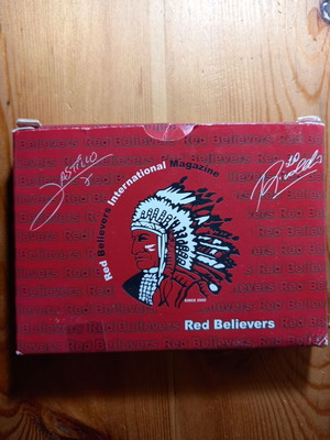 Red Believers playing cards used, set of 2 with Rivaldo and Castillo signatures