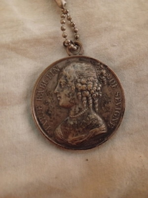 Medal Marie Rabutin de Sevigne France 1816 like new