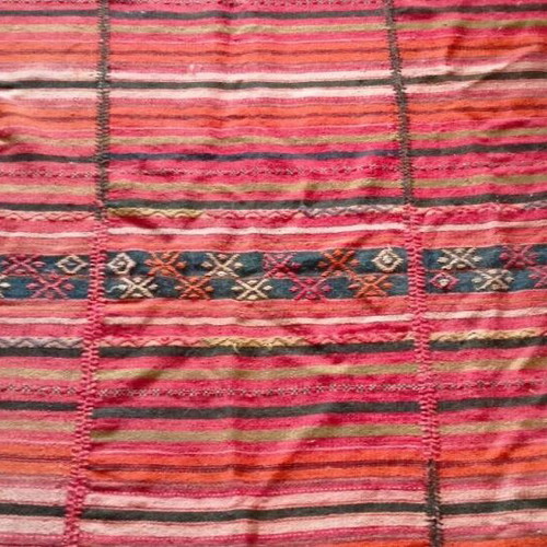 Wool Kilim Rug Loom-Woven From Macedonia, Like New