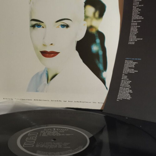 Eurythmics We Too Are One vinyl record used, with insert