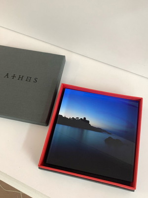 Authentic Stratos Kalafatis artwork on plexiglass, new