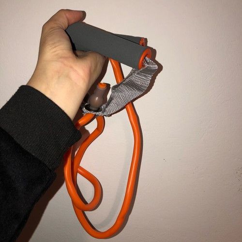Fitness set new with resistance band and handles