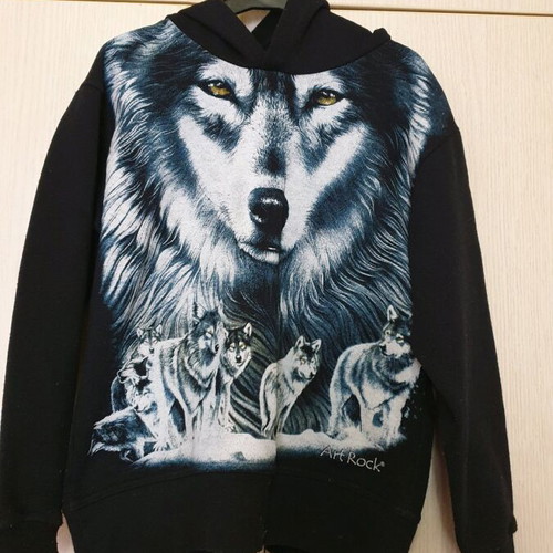 Girls' sweatshirt 8 years black like new