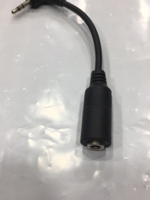 Cable adapter 2.5mm make to 3.5mm female new