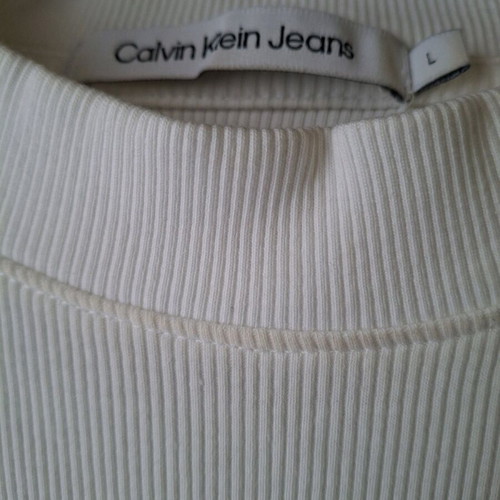 Calvin Klein women's dress white like new, size large