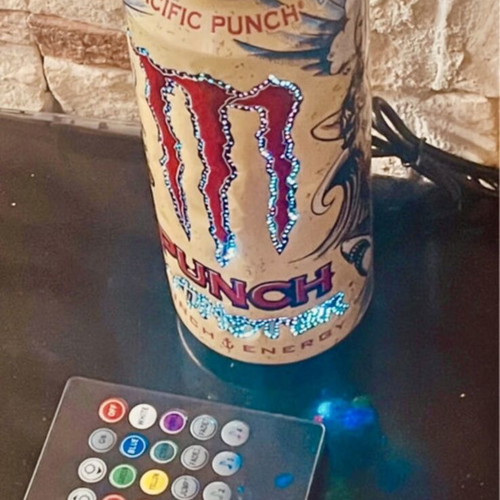 Monster LED lamp with IR remote and color change