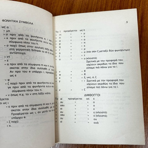 Franco-Greek Dialogues used book