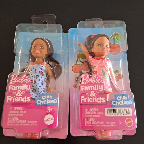 Σετ 2 κούκλες Barbie Club Chelsea Family & Friends, σφραγισμένες