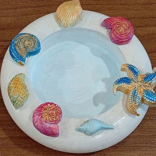 Handmade ceramic tealight holder, new