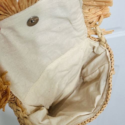 Straw bag new, beige