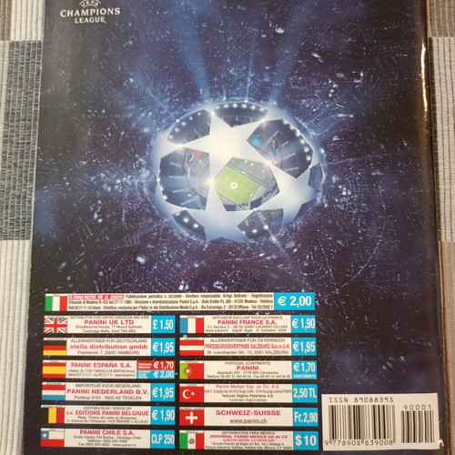 Panini UEFA Champions League 2009-2010 sticker album like new, complete