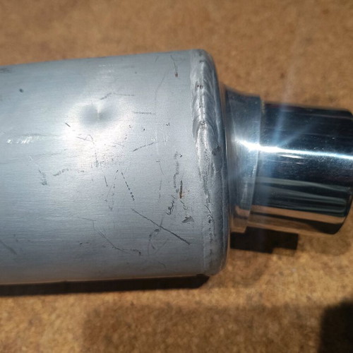 Honda CBR 400 RR exhaust muffler used with dent