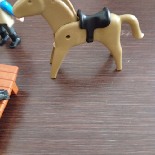 Playmobil Western figure with horse and accessories used