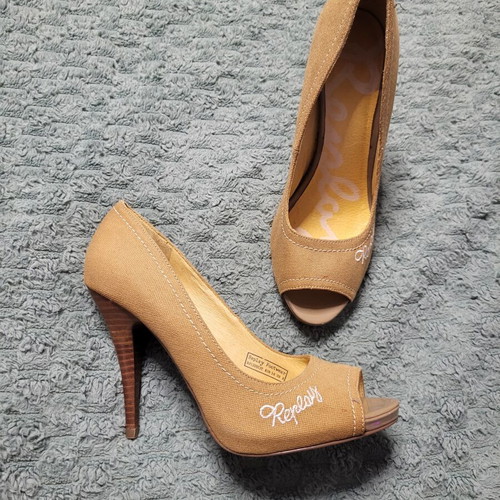 Replay women's pumps used, mustard color, size 38