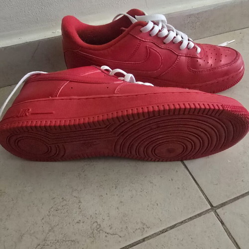 Nike Air Force 1s like new, triple red edition, size 44.5