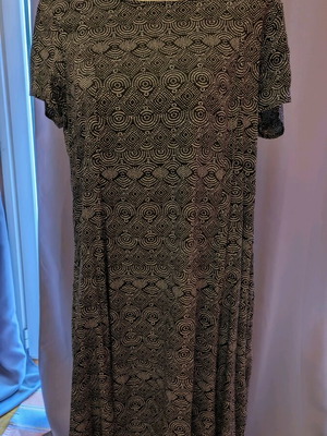 H&M dress black and white, 100% cotton, like new, size XL