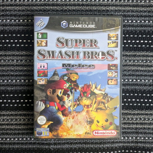 Super Smash Bros Melee Nintendo GameCube used with Animal Crossing memory card