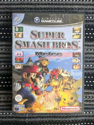 Super Smash Bros Melee Nintendo GameCube used with Animal Crossing memory card
